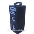 Fabrikpreis Audio Music Mini Portable Holz 10W Mikrofon Karaoke Wireless Holz Lautsprecher